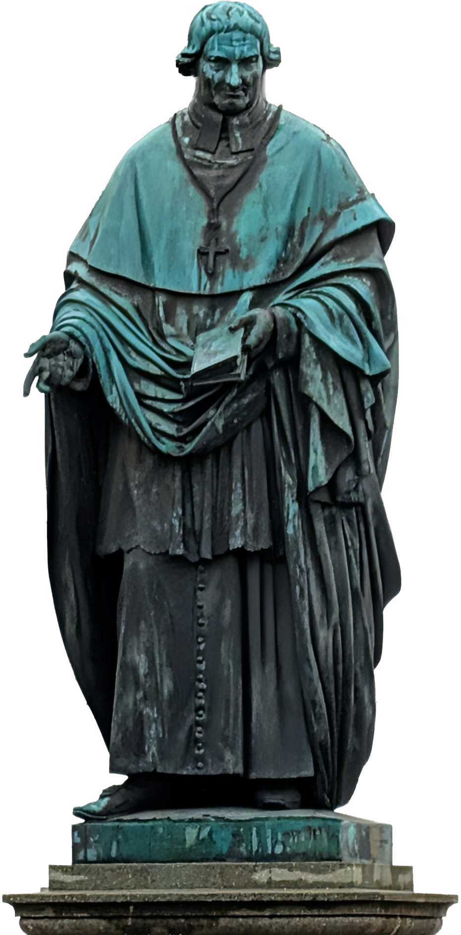 Bronzestatue von Bischof Johann Michael von Sailer auf dem Emmeramsplatz in Regensburg