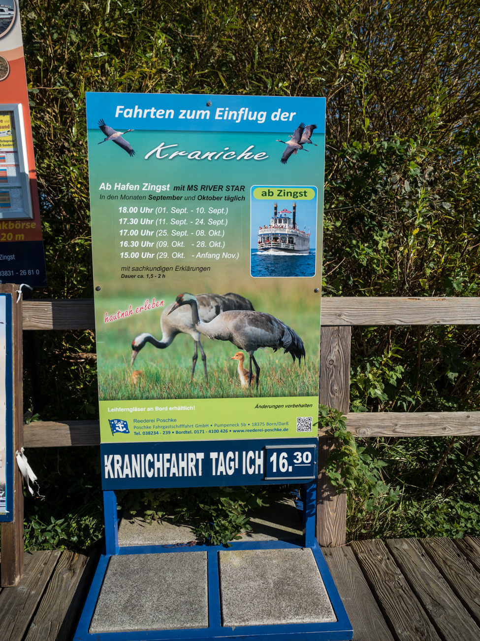 Plakat Kranichfahrt
